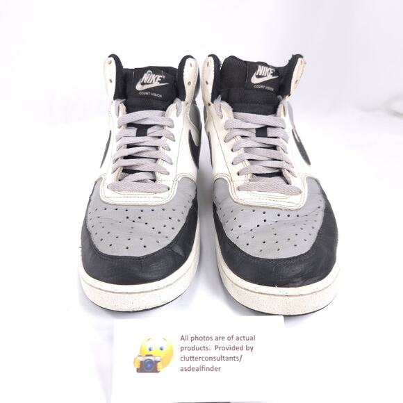 Nike Court Vision Mid Athletic Lace Up Shoe Mens Size 9.5 DN3577-002 White main image 6